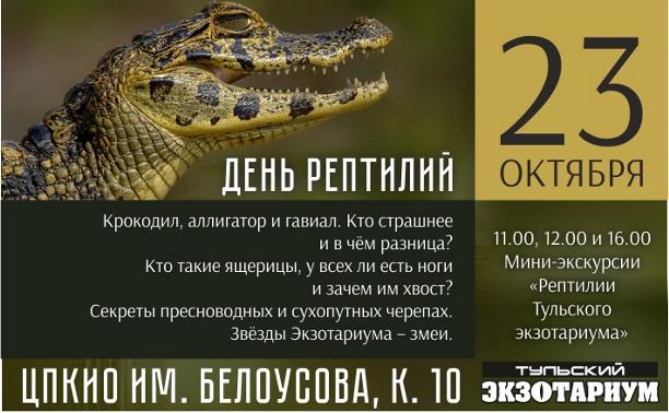 События: День рептилий в Тульском экзотариуме