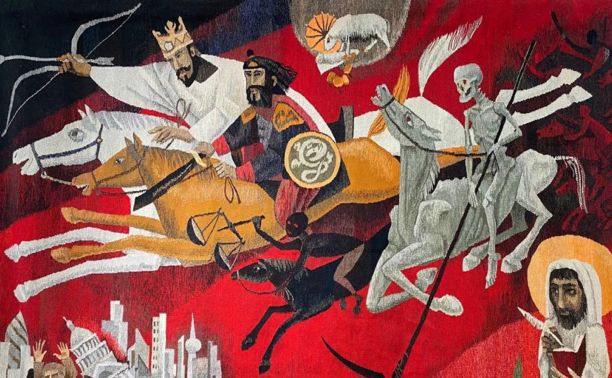 Четыре всадника Апокалипсиса: в Туле проходит выставка гобеленов и живописи Андрея Мадекина