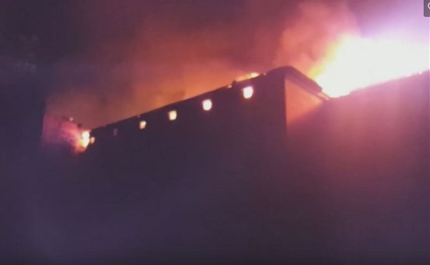 В Донском сгорело бывшее здание профессионального училища №15