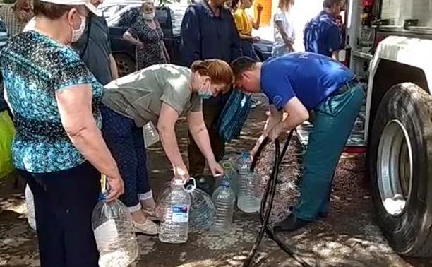 В Привокзальном районе Тулы третьи сутки нет воды