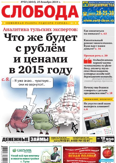 Слобода №50 (1044): Что же будет с рублём и ценами в 2015 году